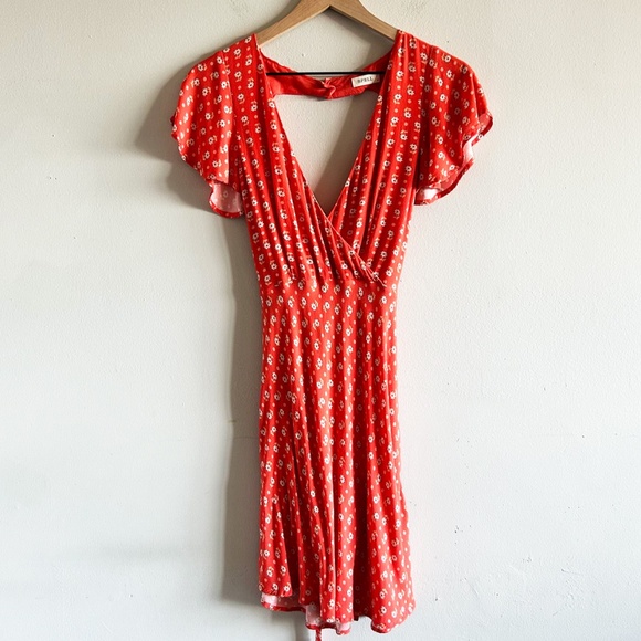 Spell Yellow Rose Bias Mini Dress — Size S - Picture 5 of 16